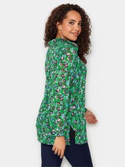 M&Co Green Longline Long Sleeve Shirt - Image 3 of 4