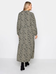 Long Tall Sally Black Zebra Print Tiered Maxi Dress - Image 2 of 4