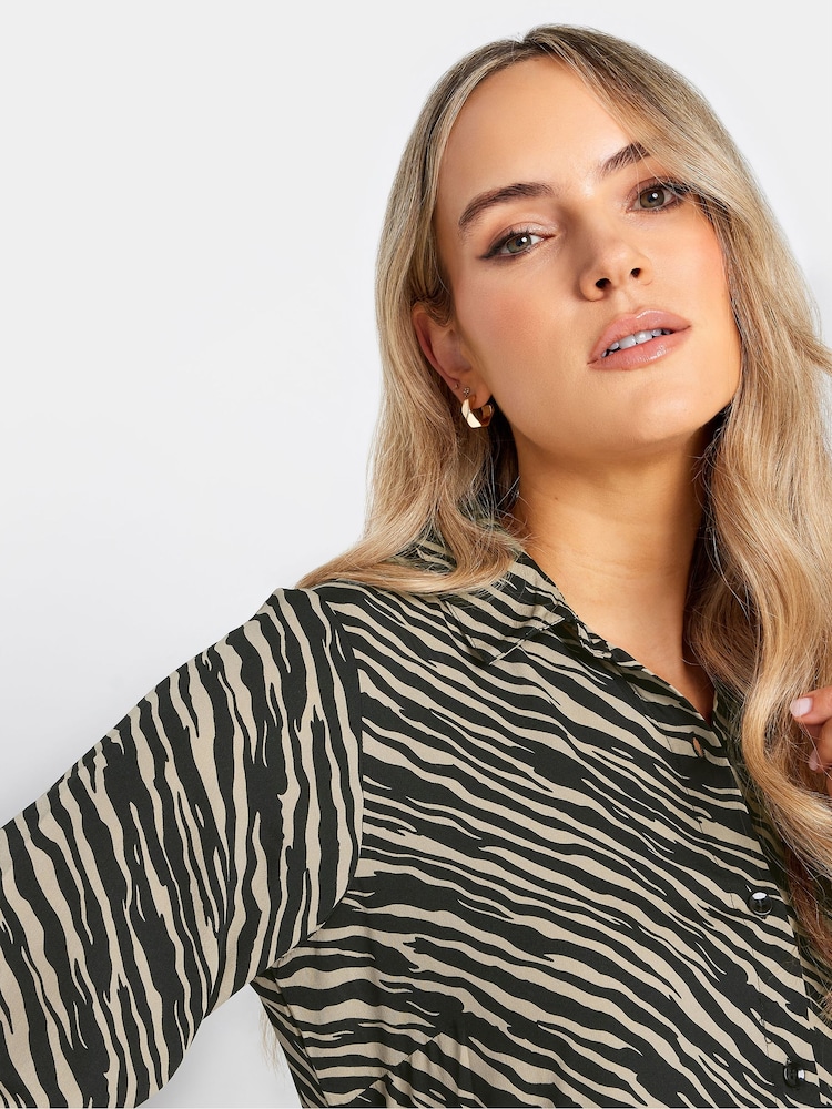 črna - Long Tall Sally večslojna dolga obleka z zebrastim potiskom - Slika 4 iz 4 črna - Long Tall Sally večslojna dolga obleka z zebrastim potiskom - Slika 4 iz 4