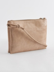 Gold Leather Cross-Body Bag - Image 7 of 11