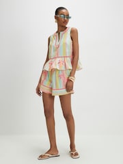 River Island Sleeveless Embroidered Stripe Cutwork Top - 圖片 3/4