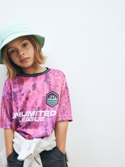 Bright Pink Football Top (3-12yrs) - Image 1 of 8