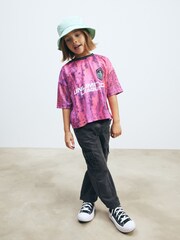 Bright Pink Football Top (3-12yrs) - Image 2 of 8