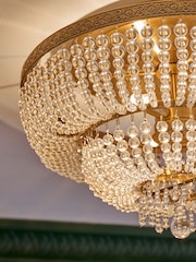 Brass Bamburgh 3 Light Flush Fitting Ceiling Light - Image 3 of 6