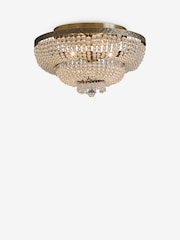 Brass Bamburgh 3 Light Flush Fitting Ceiling Light - Image 5 of 6