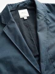 Navy Blue Slim Fit Garment Dye Blazer - Image 7 of 11