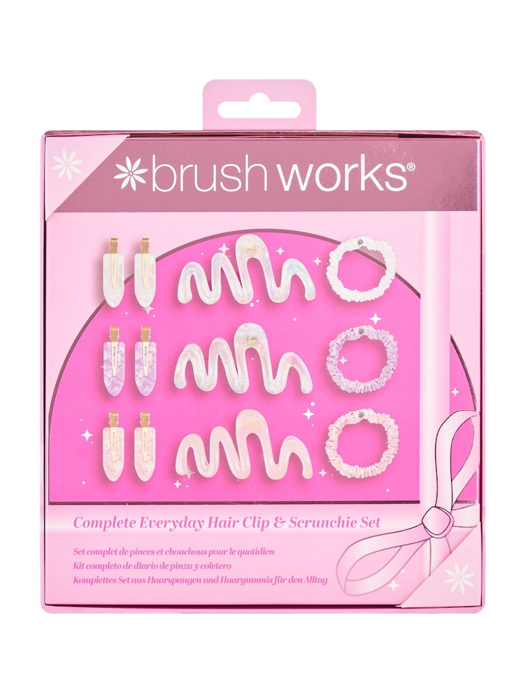 Brush Works Complete Everyday Hair Clip & Scrunchie Gift Set (Worth £25) - Image 1 of 5