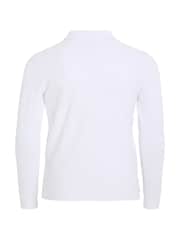 Tommy Hilfiger White Essential Long Sleeve Polo Shirt - Image 5 of 6