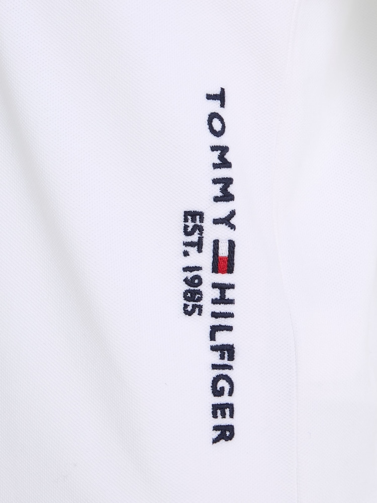 Tommy Hilfiger White Essential Long Sleeve Polo Shirt - Image 6 of 6