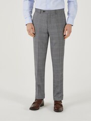 Skopes Grey Tailored Fit Buxton Check Suit: Trousers - Image 1 of 4