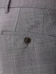 Skopes Grey Tailored Fit Buxton Check Suit: Trousers - Image 3 of 4
