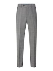 Skopes Grey Tailored Fit Buxton Check Suit: Trousers - Image 4 of 4