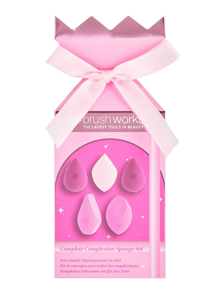Brush Works Complete Complexion Sponge Set Christmas Cracker - Image 1 of 5 Brush Works Complete Complexion Sponge Set Christmas Cracker - Image 1 of 5