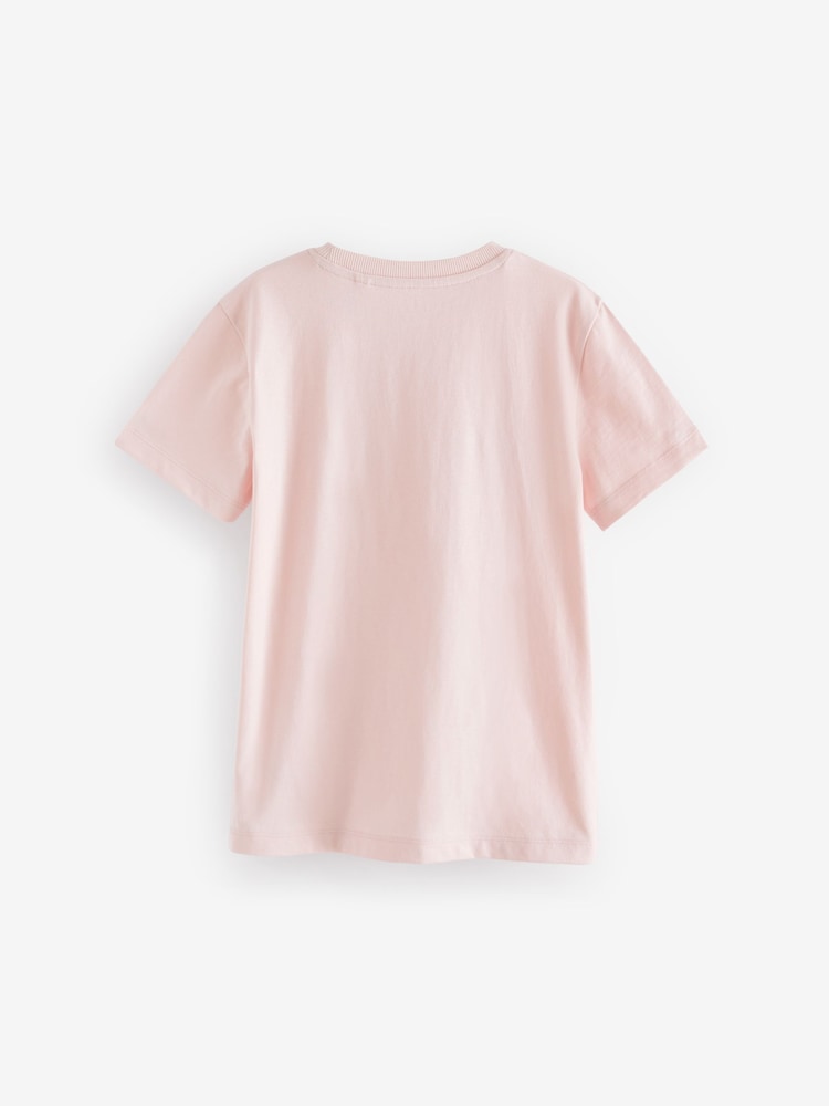 Pink Pale Cotton Short Sleeve T-Shirt (3-16yrs) - Image 1 of 2 Pink Pale Cotton Short Sleeve T-Shirt (3-16yrs) - Image 1 of 2