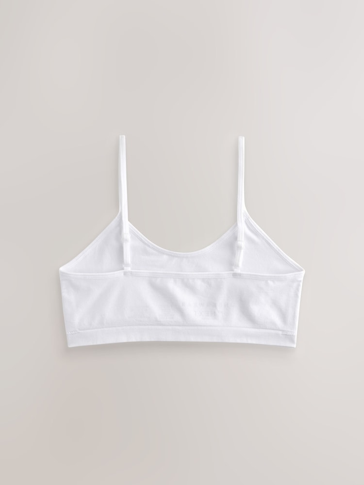 Weiß - Nahtlose Crop-Tops mit Spaghettiträgern im 2er-Pack (7 – 16 Jahre) - Bild 2 von 5