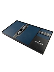 Lara-May Set of 6 Royal Blue Leather Coasters and Placemats - Image 4 of 4