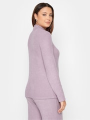 Voilet - Long Tall Sally geripptes Sally mit hoch geschlossen Top - Bild 2 von 5