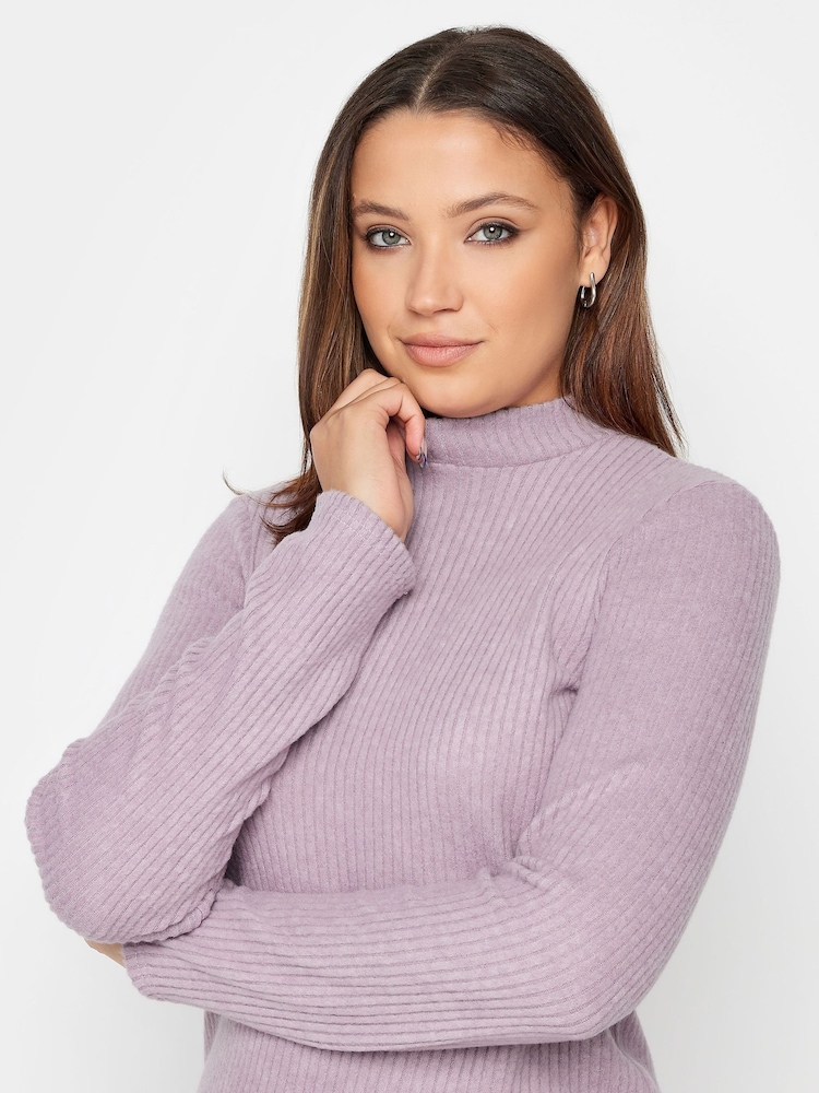 Voilet - Long Tall Sally geripptes Sally mit hoch geschlossen Top - Bild 5 von 5 Voilet - Long Tall Sally geripptes Sally mit hoch geschlossen Top - Bild 5 von 5