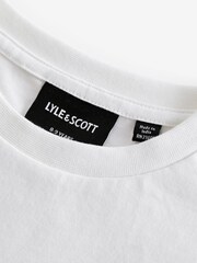 Lyle & Scott White Eagle Back Graphic Boys Teens T-Shirt - Image 4 of 6