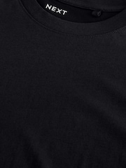 Black Regular Fit Long Sleeve Crew Neck T-Shirt - Image 6 of 6
