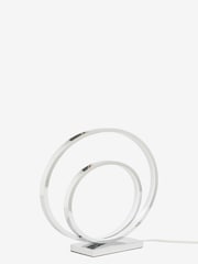 Chrome LED Eternity Touch Table Lamp - Image 3 of 7