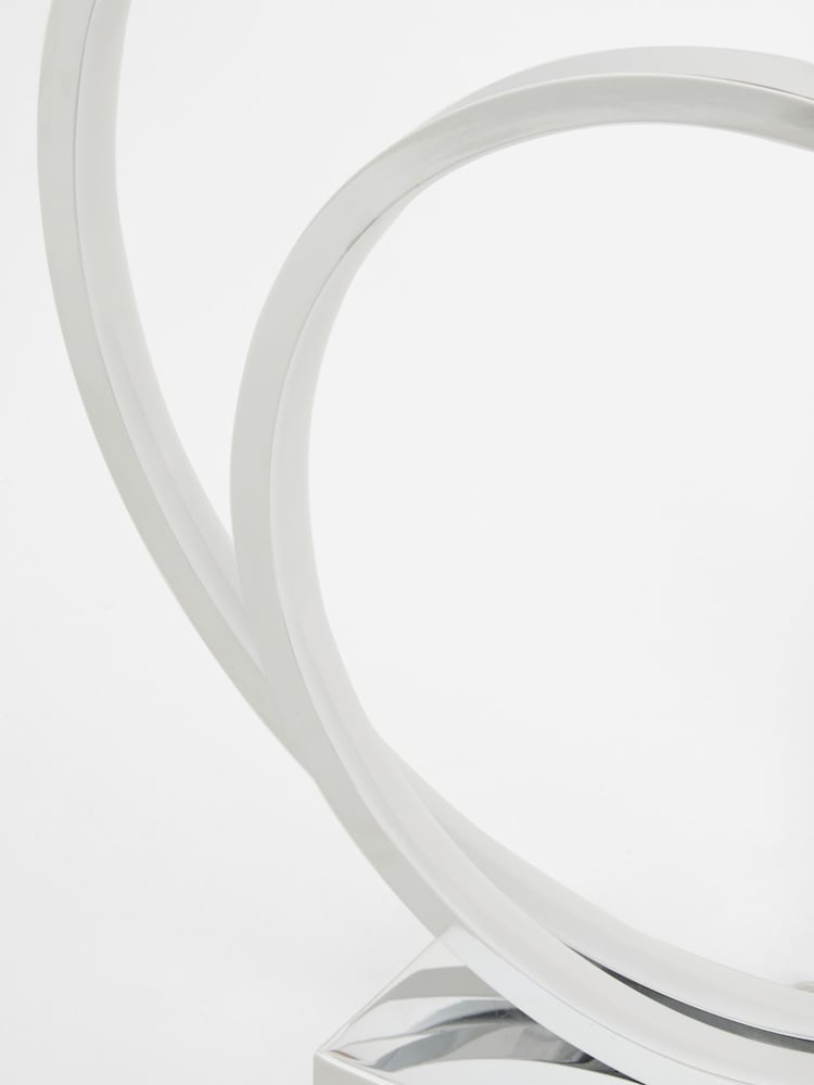 Chrome LED Eternity Touch Table Lamp - Image 7 of 7