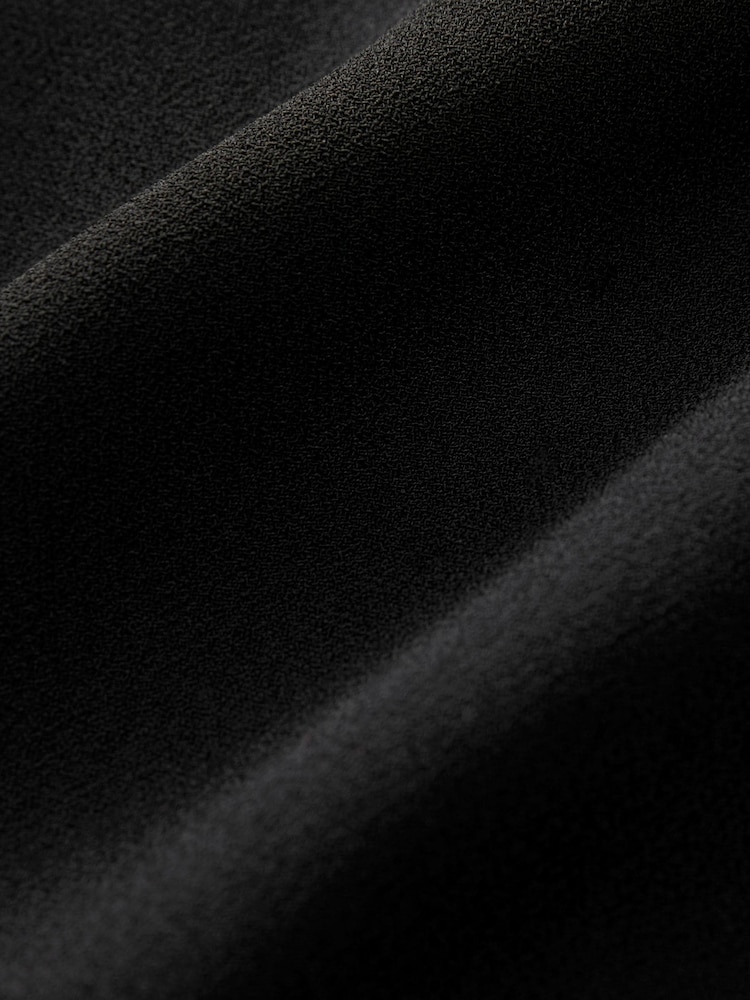 Black Tailored Crepe Longline Waistcoat - Image 6 of 6