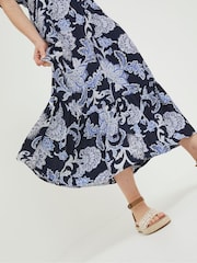 FatFace Blue Palace Maxi Dress - Image 4 of 5