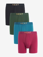 Rich colour 4 pack Sports Longer Length A-Fronts - Image 1 of 1