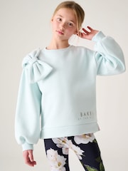 Baker by Ted Baker Bow Sweater and Floral Leggings Set - Image 3 of 10