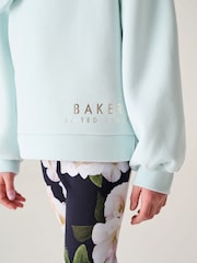 Baker by Ted Baker Bow Sweater and Floral Leggings Set - Image 5 of 10