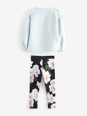 Baker by Ted Baker Bow Sweater and Floral Leggings Set - Image 7 of 10