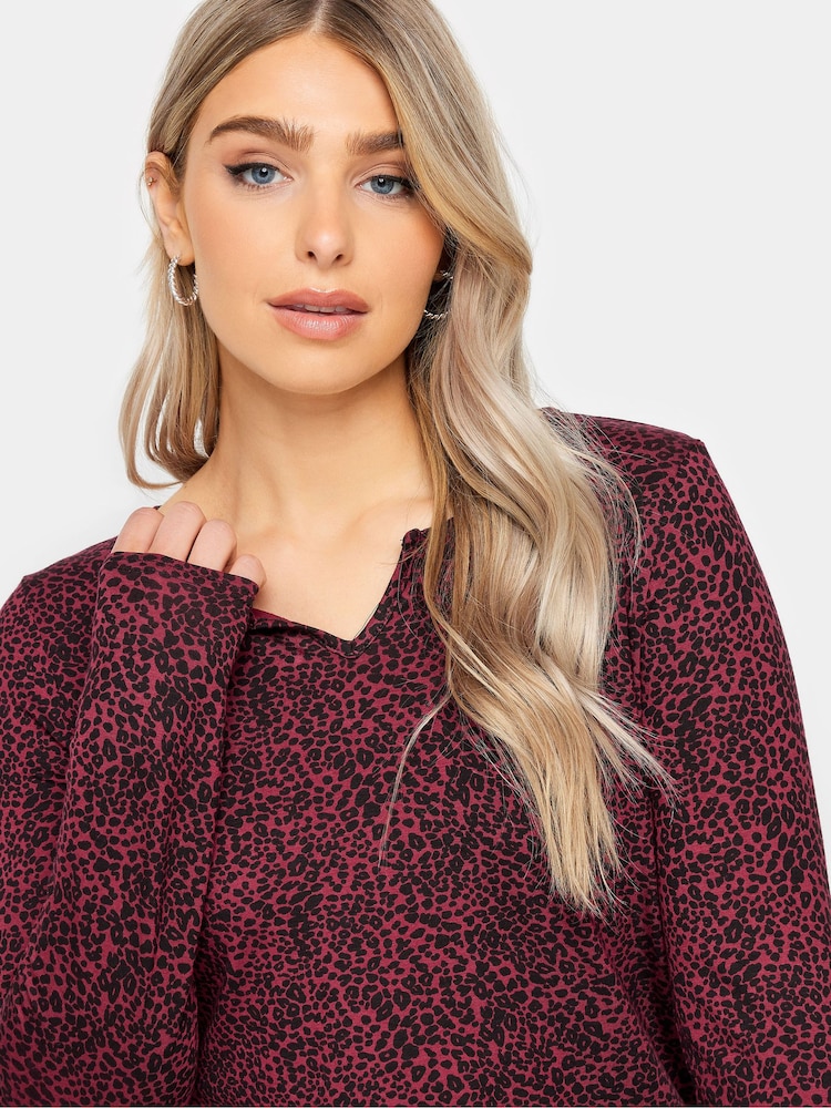 Lila - M&Co – Langarm-Top mit eingekerbtem Ausschnitt - Bild 4 von 4 Lila - M&Co – Langarm-Top mit eingekerbtem Ausschnitt - Bild 4 von 4