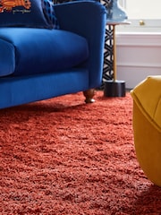 Rust Red Premium Cosy Shaggy Rug - Image 2 of 4