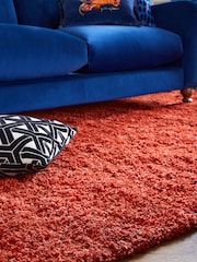 Rust Red Premium Cosy Shaggy Rug - Image 3 of 4