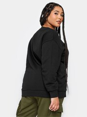 Yours Curve Black Sweatshirt - Image 4 of 5