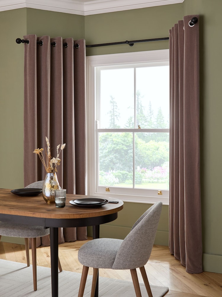 Black 4m Bendable Bay Window Curtain Pole Kit - Image 1 of 6