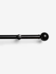 Black 4m Bendable Bay Window Curtain Pole Kit - Image 5 of 6