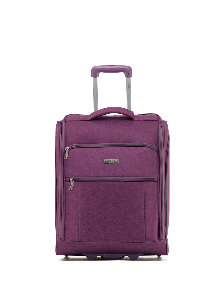 Flight Knight 56x45x25cm Easy Jet Overhead Soft Case Cabin Carry On Suitcase Hand Mono Canvas Luggage - Image 1 of 7