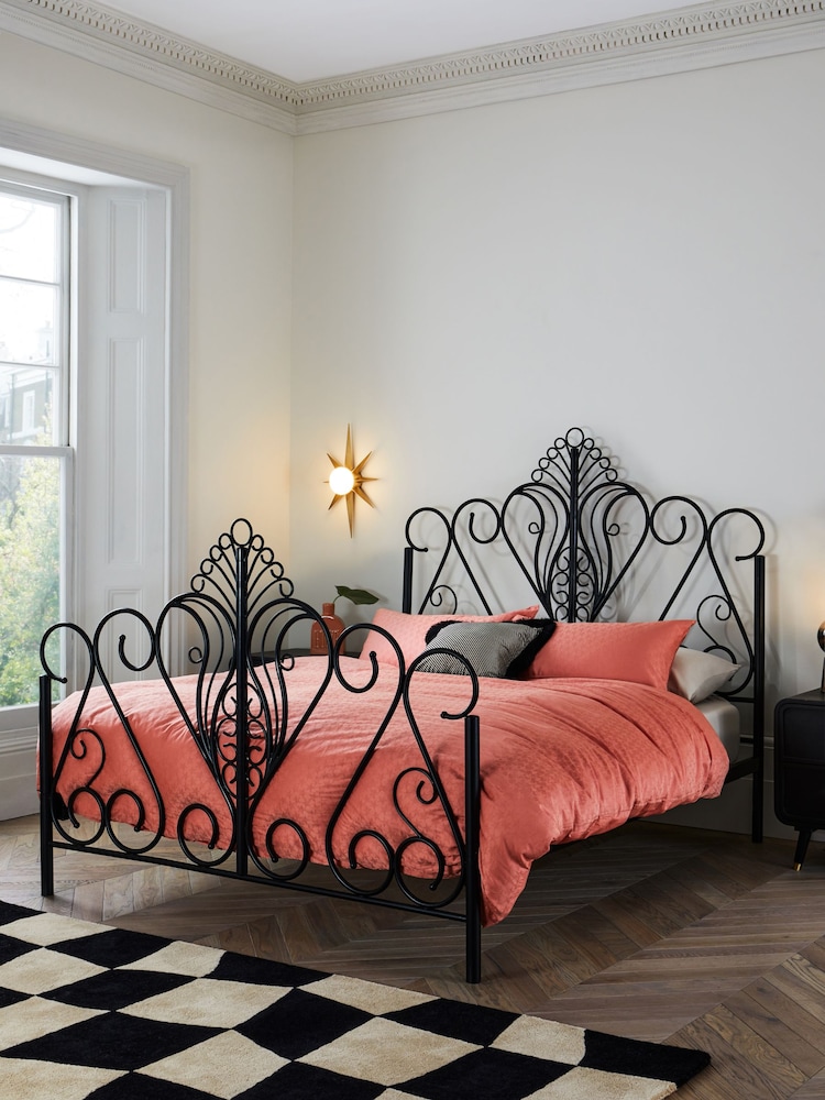 Rockett St George Black Peacock Metal Bed - Image 1 of 5