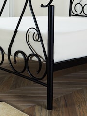 Rockett St George Black Peacock Metal Bed - Image 4 of 5