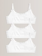White Lace Strappy Crop Tops 3 Pack (5-16yrs) - Image 1 of 4