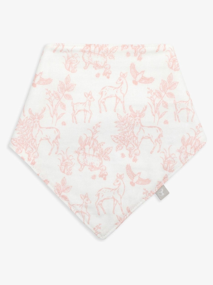The Little Tailor Baby Muslin Printed 100% Cotton Bibs 2 Pack - Image 2 of 6