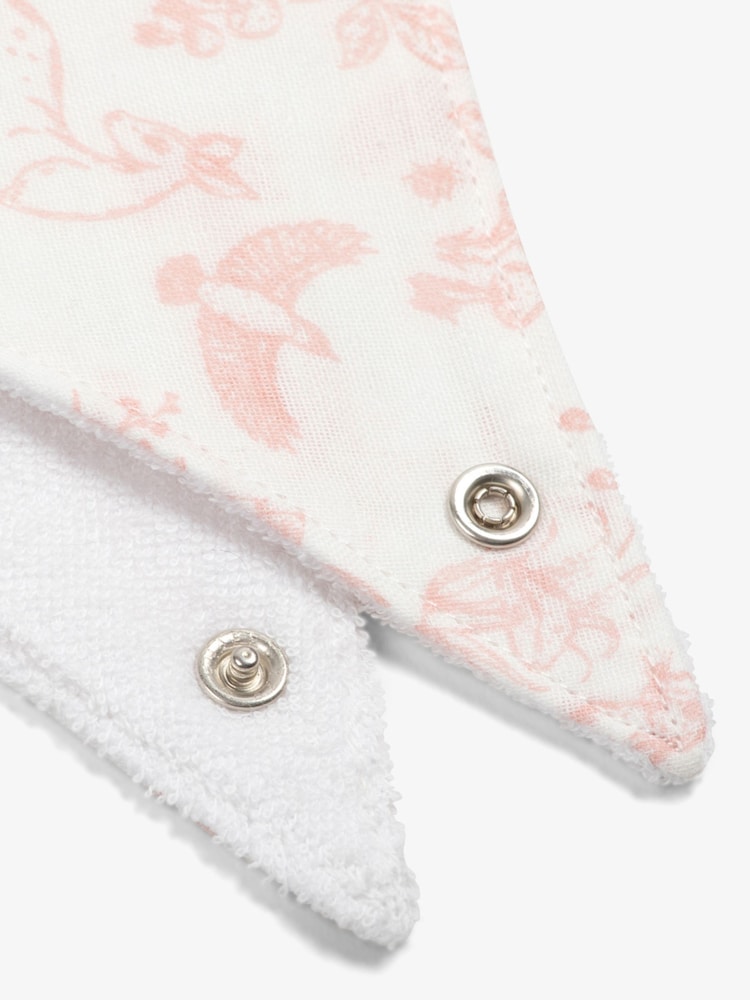 The Little Tailor Baby Muslin Printed 100% Cotton Bibs 2 Pack - Image 6 of 6