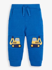 JoJo Maman Bébé Cobalt Boys' Digger Knee Joggers - Image 1 of 2