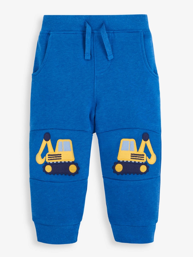 JoJo Maman Bébé Cobalt Boys' Digger Knee Joggers - Image 1 of 2