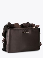 Carvela Brown Incanto Flower Clutch Bag - Image 1 of 4