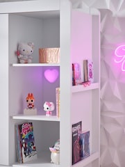 White Gaming Kids Triple Wardrobe - Image 3 of 10