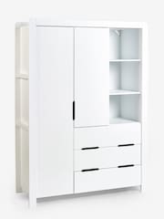 White Gaming Kids Triple Wardrobe - Image 7 of 10