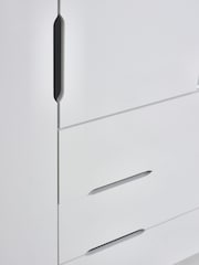 White Gaming Kids Triple Wardrobe - Image 8 of 10